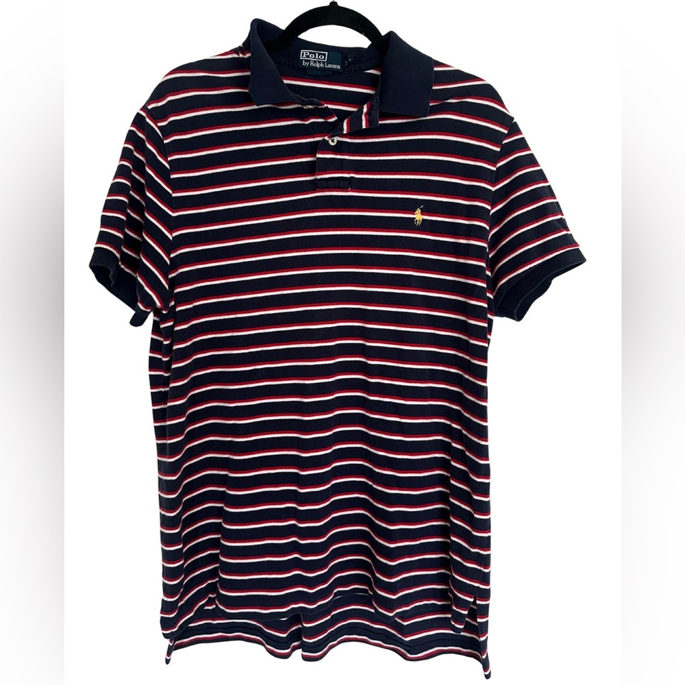 Vintage Polo by Ralph Lauren Men’s Striped Polo Shirt – Size XL (EUC)
